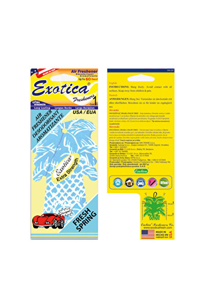 Exotica Fresheners Palm Trees Fresh Spring Oto Asma Koku (Made In Usa)