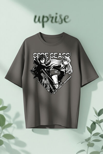 Vordevia Μπλουζάκι Code Geass με στάμπα από βαμβάκι σε μεγάλο μέγεθος