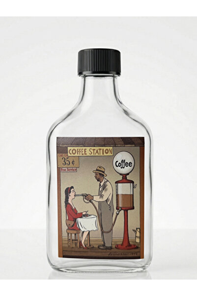 Vermeer COLD BREW CAM ŞİŞE VİNTAGE TASARIM ETİKET KAHVE ŞİŞESİ 2 ADET