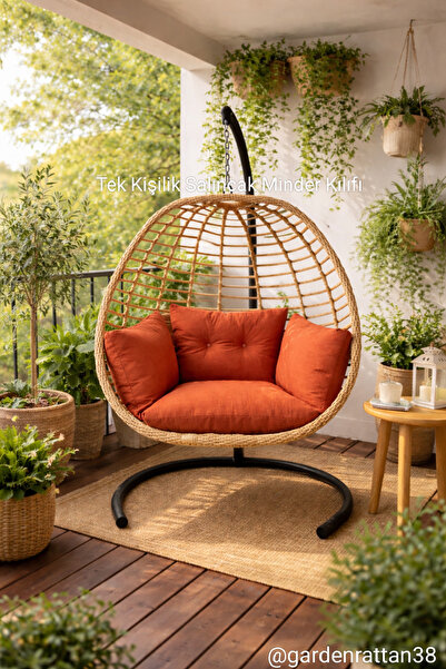 Rattano Garden Rattan Tek Kişilik Salıncak Minder Kılıfı