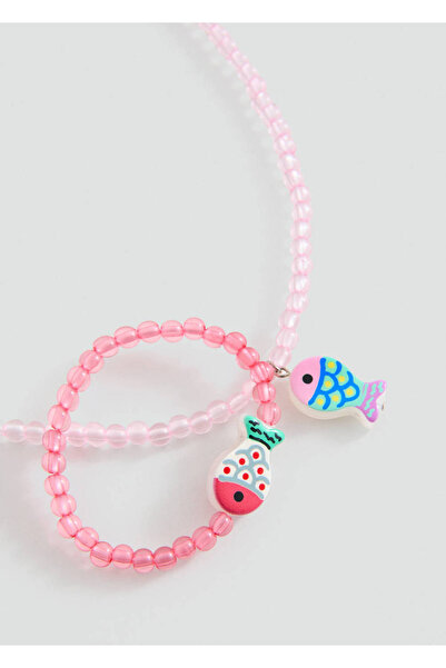 MANGO Kids Balık kolye ve bileklik seti