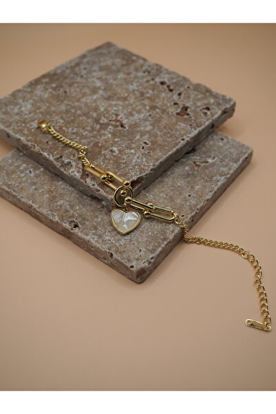 Stelle Jewelry White Heart Bracelet