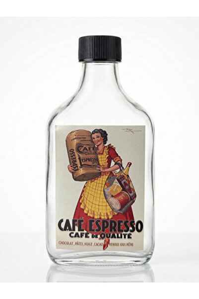Vermeer 2 ADET COLD BREW CAM ŞİŞE RETRO TASARIM ETİKET SAKLAMA ŞİŞESİ