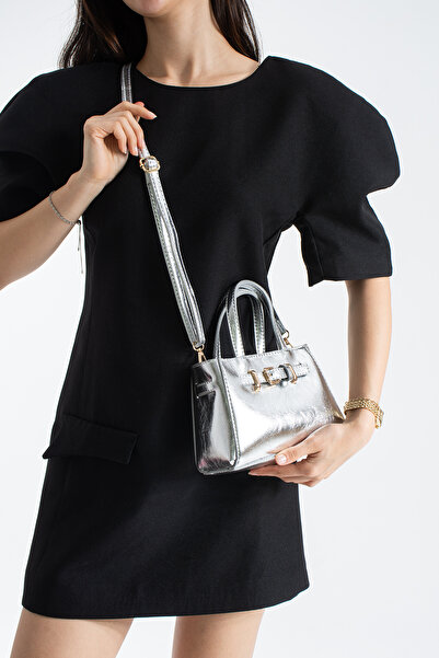 DEV 3 ADAM Women's Crossbody and Shoulder Bag with Silver Belt Detail