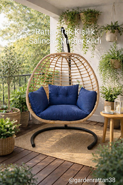 Rattano Garden Rattan Tek Kişilik Salıncak Minder Kılıfı