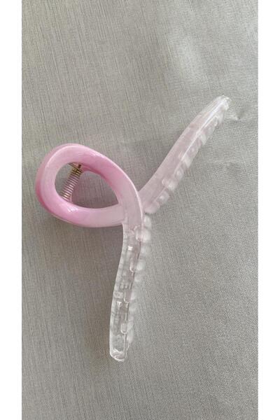 ZRN AKSESUAR Pink Flocked Summer Stylish Hair Clip with Bone Shape Clip That ...