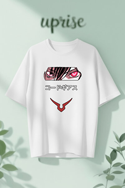 Vordevia Code Geass Anime Printed Cotton Oversize T-Shirt