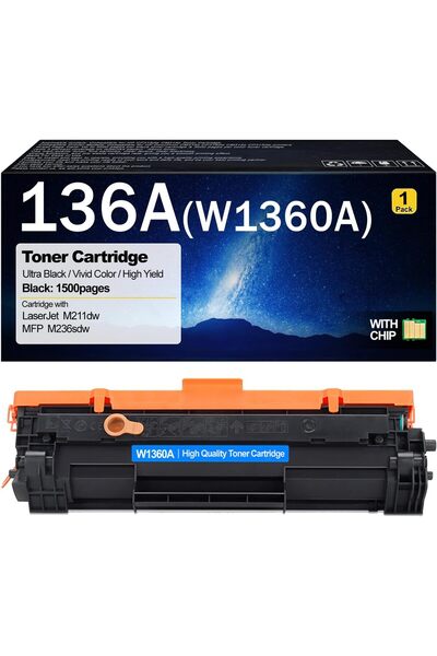 HP 136A W1360A Toner Cartridges Replacement for Laserjet M211dw MFP M236sdw