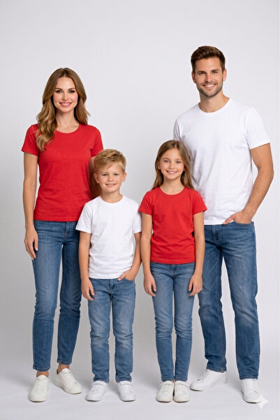 VODEXA Tricou combinat pentru copii de familie, tricou supradimensionat, tric...