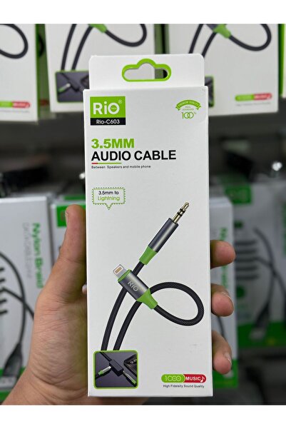 SOLGUN Ri̇o 3.5mm Aux to Lightning Headphone/Microphone Interphone Cable for ...