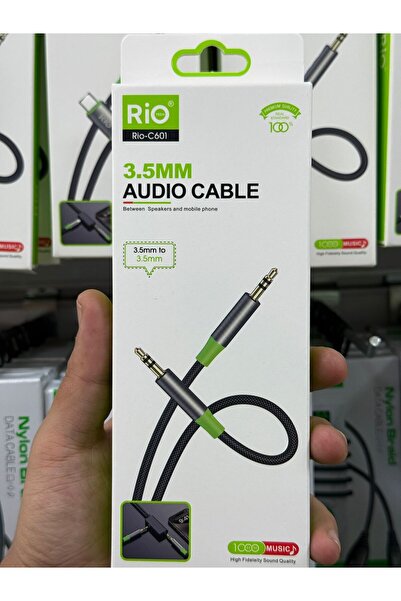 SOLGUN Ri̇o 3.5mm Aux to Aux Cable with Stylish and Durable Design