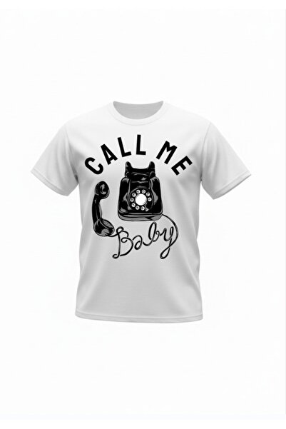 URBANTRENDSTORE Unisex Call Me Oversize Fit Άνετο Φαρδύ T-shirt Καθημερινό μπ...
