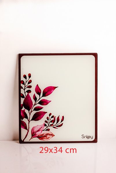 Snippy Bloom - Cam Kesme Tahtası Cam Kesim Panosu Dekoratf Cam Kesim Tablası 29 x 34 cm