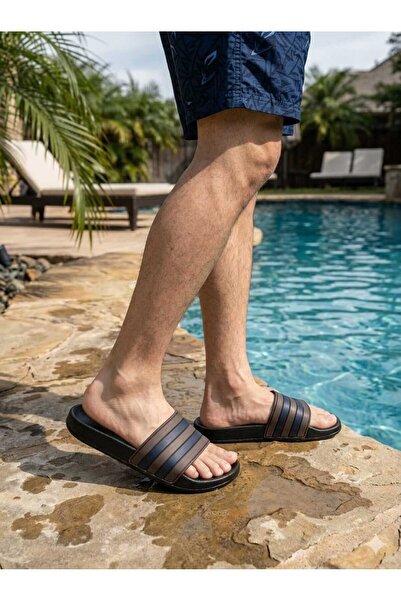 Sporsever Μαύρες αντιολισθητικές παντόφλες για πισίνα, μπάνιο, υγρό δάπεδο, κ...