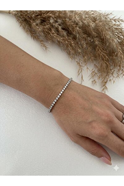 stainless steell Classic Zircon Stone Waterway Steel Bracelet