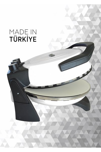 gözdehome BEYAZ - Ev Tipi Pizza Makinesi, Lahmacun Makinesi, Gerçek Taş Tabanlı