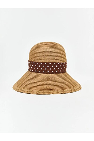 LC Waikiki Γυναικείο ψάθινο καπέλο bucket (S6)