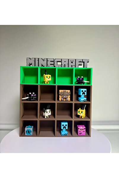Lades Minecraft Çocuk Figür Standı – 16 Figür Tutucu (sadece Stand)