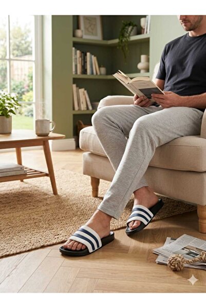 Sporsever Black Non-Slip Sea Beach Pool Bathroom Hammam Wet Floor Slippers Da...