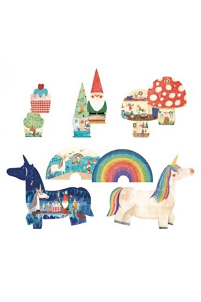 Londji Set puzzle evolutiv si reversibil - Petrecerea Unicornului