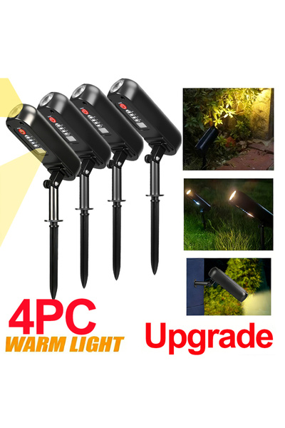 Choice7 Warm Upgrade 4PCS Solar LED Light Outdoor Solar Wall Light IP65 Green...