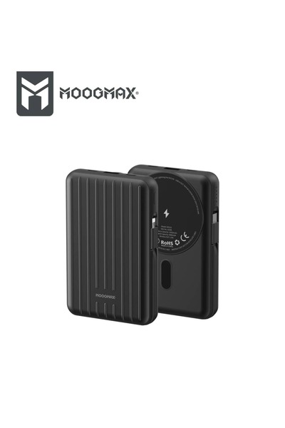 MOOG باور بانك شاحن متنقل عالي السعة وايرلس-اسود MAX-MX219 ٤IN1 10000 لعدد 3 ...