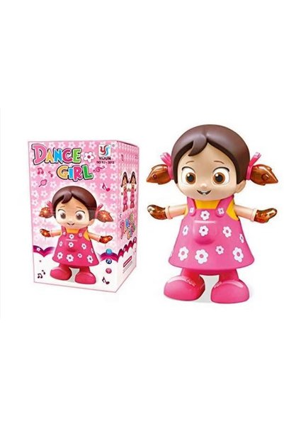 Generic Dancing Girl Toy with Music & Lights, Interactive Moving Doll for Kids