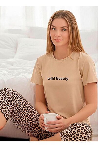 Mihra Γυναικείο Σετ Πιτζάμες με Κοντό Μανίκι Crew Neck MİLAN Lycra CAPRI 5010...