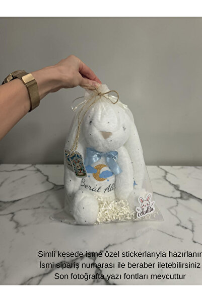 Barneystore Bebek peluş tavşan uyku arkadaşı oyuncak