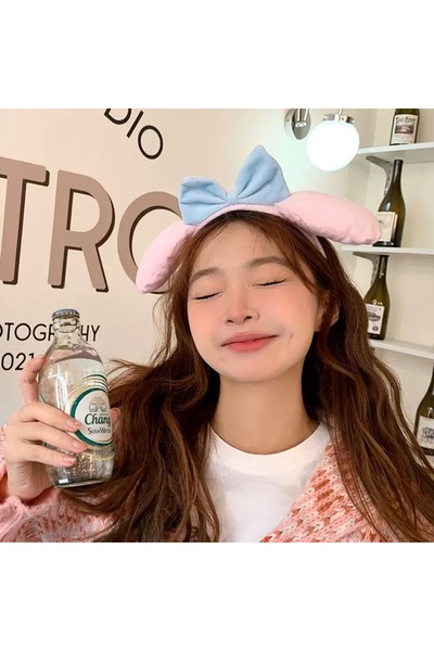 synshop My Melody Pink Γυναικεία & Κοριτσίστικα Λούτρινα Στέφανα Αυτιά Κουνελ...