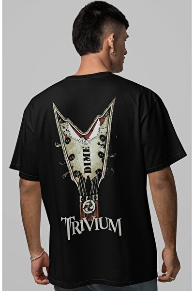 SEVBANO Trivium Rock Metal Music Band Back Printed Unisex Oversize T-Shirt
