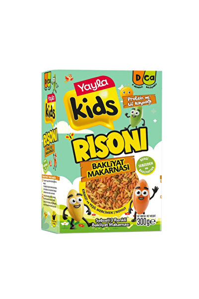 Yayla Kids Sebzeli 3 Renkli Risoni Bakliyat Makarnası 300 g