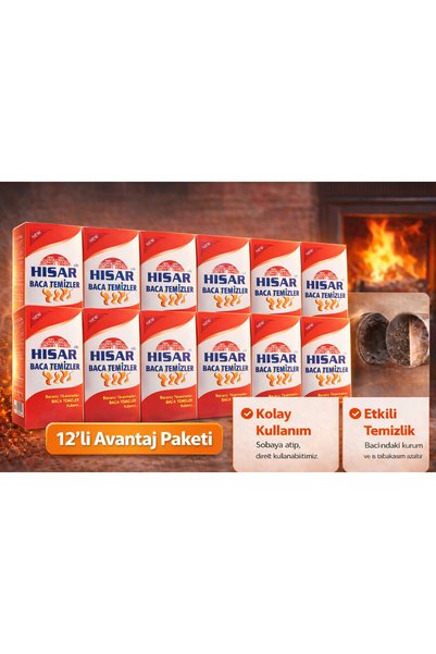 TİMİON Hisar Elit Baca Temizleyici Soba ve Şömine İçin Kurum Temizleme Ürünü ...