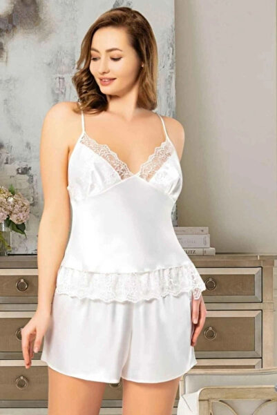 Viselya Σετ πιτζάμες με δαντέλα σε μεγάλο μέγεθος