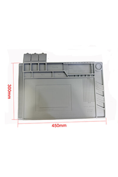 Choice11 450X300MM grey Silicone Soldering Mat Pad Desk Platform for Welding ...