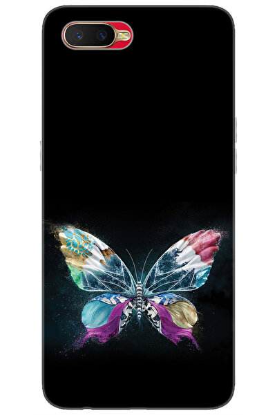 Ceppare Oppo RX17 NEO (CPH1893) Uyumlu Kılıf Desen Baskılı Silikon Kelebek Re...
