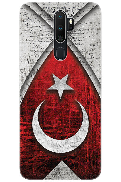OPPO A5 2020 / A9 2020 Compatible Case Pattern Printed Silicone Turkish Flag Design NGO:380 CP-goGF3uJ