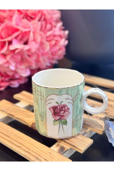 şirineşyalarım Green Rose Collection Mug - 150 ml / 1 Piece
