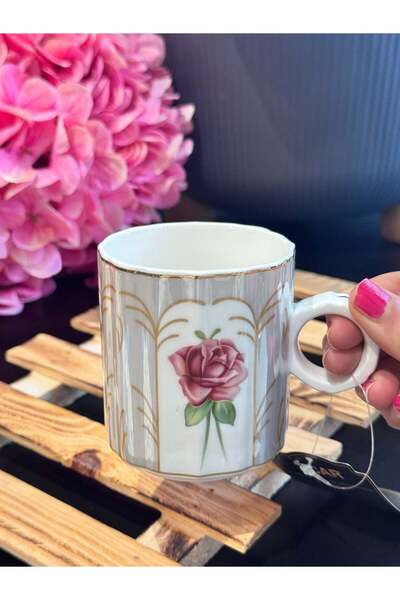 şirineşyalarım Gray Rose Collection Mug - 150 ml / 1 Piece