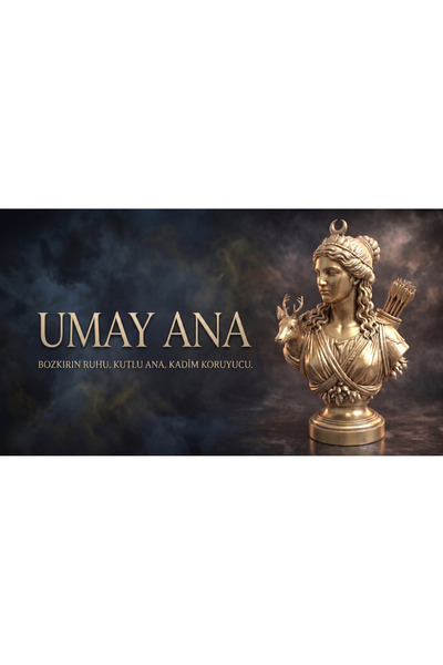 uAmor Umay Ana Bereket Tanrıçası Heykeli - 25 cm Premium Dekoratif Büst (Altı...