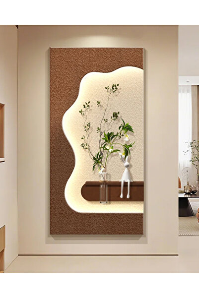 TAKIFİX Pilli LED’li İskandinav Tarzı Dekoratif Duvar Tablosu 40x70 CM (Özel ...