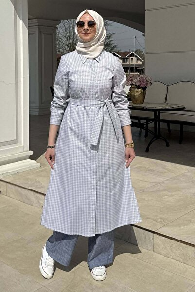 Rabia Şamlı Туника с мозаечен десен на природни мотиви