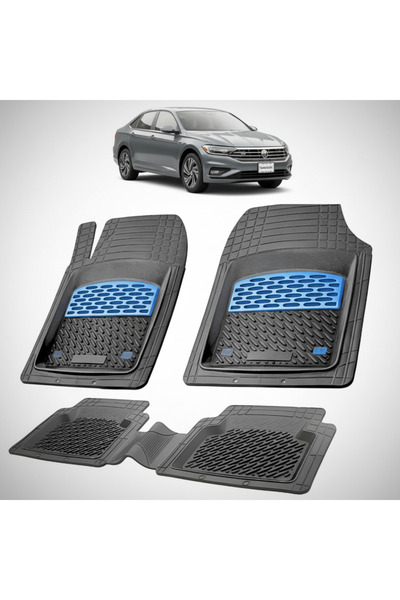 TEAMCAR Volkswagen Jetta 7 Sedan Συμβατά Πατάκια Δαπέδου 2018-2025 |   Μπλε