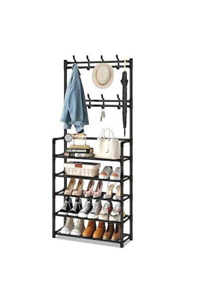 Trendily Μεταλλική Κρεμάστρα Ρούχων με Αποθηκευτικό Χώρο για Παπούτσια 60 x 2...