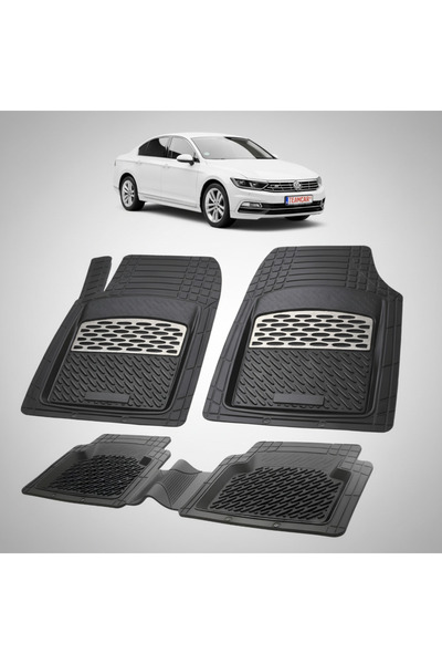 TEAMCAR Volkswagen Passat B8 Sedan Συμβατά Πατάκια Δαπέδου 2014-2024 |   Ασήμι