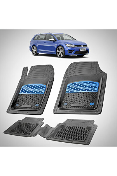 TEAMCAR Συμβατά πατάκια δαπέδου για Volkswagen Golf 7 Variant 2012-2020 |   Μπλε