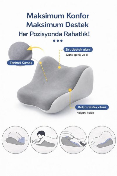 VISCORA Orthopedic Inclined Support Pillow – Head Support Bed Support Pillow