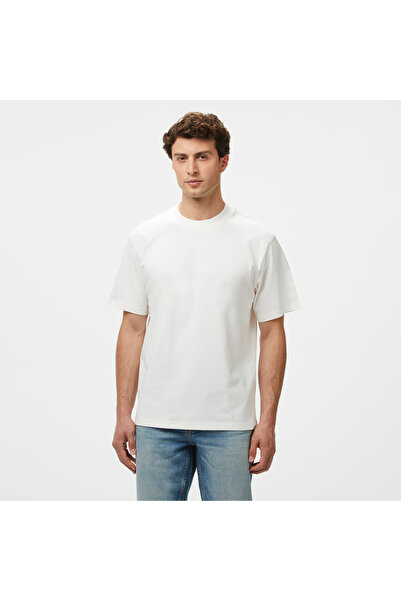 HUGO BEYAZ LOGOLU ERKEK T-SHIRT