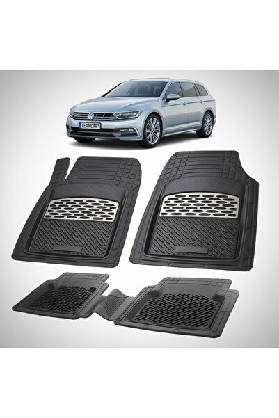 TEAMCAR Volkswagen Passat B8 Combi Συμβατά Πατάκια Δαπέδου 2014-2025 |   Ασήμι