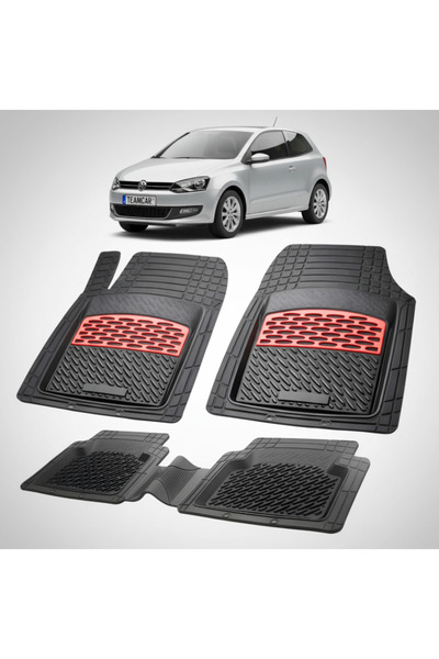 TEAMCAR Volkswagen Polo Mk5 6R 6C 3-θυρο Χάτσμπακ Συμβατά Πατάκια Δαπέδου 200...